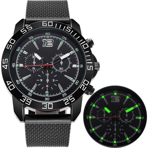 Luminous Men Watches Luxury Casual Watch Quartz Stainless Steel Waterproof Calendar Sports Clock Watches Business Reloj D24