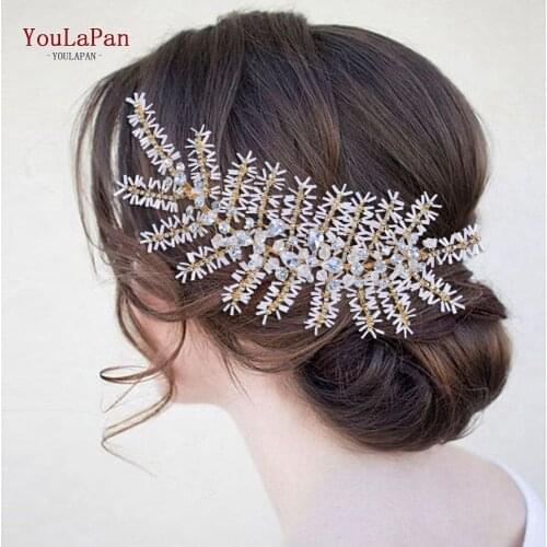 TOPQUEEN HP247 New Fashion Wedding Party Headwear Bridal HairBand Rhinestone Crown Bridal Headpieces Wedding Hair Accessories
