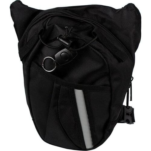 Outdoor Sports Cycling Motorcycle Travel Waist Leg Bag Portable Zipper Closure Wear-resistant Storage Pouch Fanny Pack