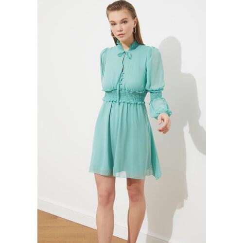 Trendyol Gipe Detailed Chiffon Dress TPRSS21EL0851