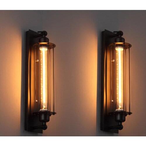 Vintage Wall Lamp Tungsten LED Lamp Retro Industrial Pub Edison Home Sconces Iron Wall Lights for Bedroom Corridor Restaurant
