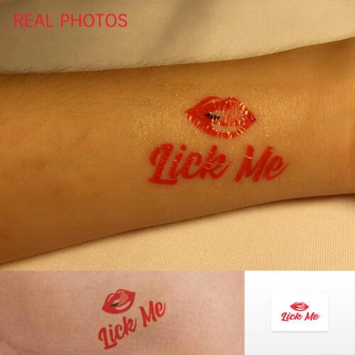 3 or 5x Lick Me Temporary Tattoos BDSM Sex Game Play Hot Fetish for Master and Slave BDSM Waterproof Sticker