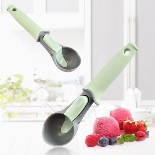 Upscale Rubber Ice Cream Scoop Tool cookie scoop Icecream Spoon Kitchen Gadgets Sticks Mashed Potatoes Watermelon Fruit Spoon