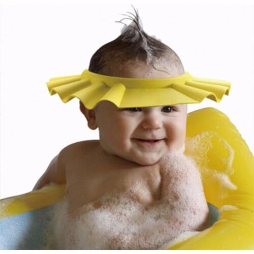 2pcs/Lot Adjustable Baby Hat Toddler Kids Shampoo Bath Bathing Shower Cap Wash Hair Shield Direct Visor Caps For Children