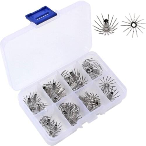 35Pcs Cuttlefish Squid Jig Lure Hooks,35Pcs Stainless Steel Claw Hook Sharp Umbrella Hooks Baits for Shrimp Octopus