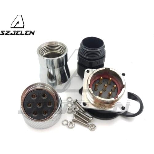SZJELEN WS28 , 7 pin Waterproof and dustproof connectors, (plug)Male and (socket)female connectors, cable wire connector