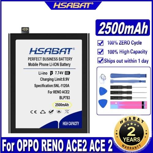 HSABAT BLP783 2500mAh Battery for OPPO RENO ACE2 ACE 2 Batteries