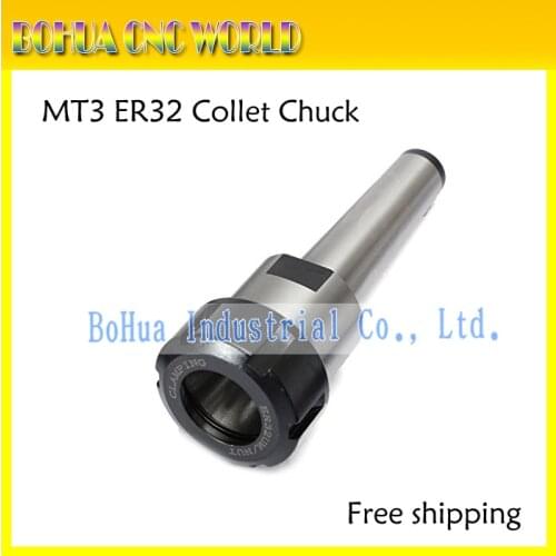 1PC ER32 MT3 M12 Collet Chuck Holder Fixed CNC Millling Morse taper #3 Spindle