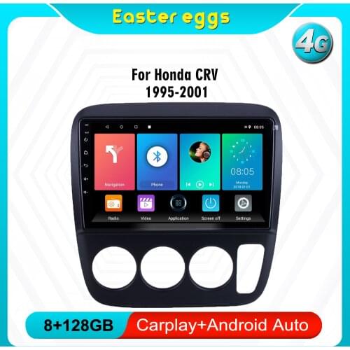 Eastereggs For Honda CRV CR-V 1995-2001 Car Radio Multimedia Player 2 din 9" Android Auto Radio Navigation Stereo Wifi Navi GPS