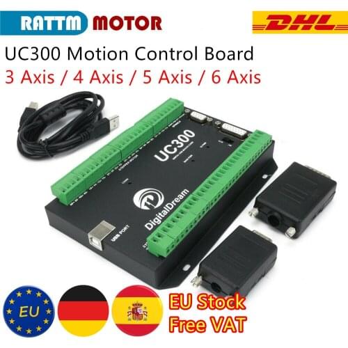 【EU Free Delivery】UC300 CNC Controller USB Mach3 3 Axis-6 Axis Motion Control Card NVUM Upgraded for CNC Router Milling Machine