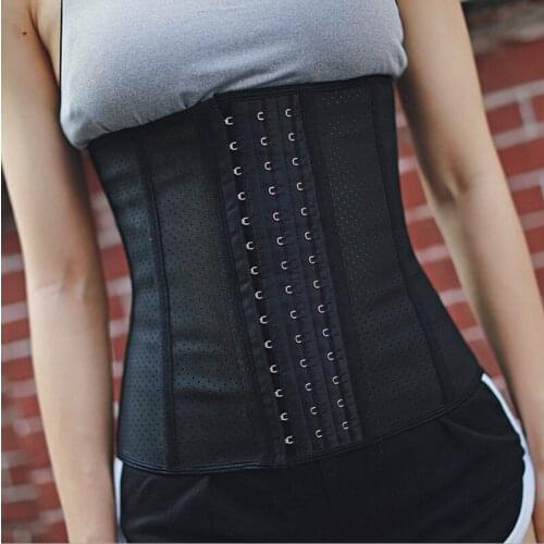 Hot-selling Punching Corset Rubber Sports Corset Running Fitness Latex Waist Belt Breathable Mesh Waist Belt Support Shaping