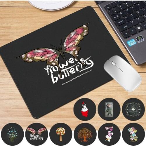 Gaming Mouse Pad 25x21cm Cartoon Series Office MousePad PU Leather PC Gaming Mouse Pad Office Mat Comfortable Writing Pad