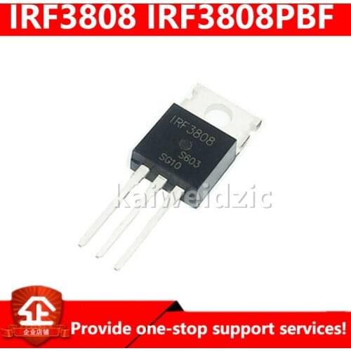 Kaiweikdic New imported original IRF3808PBF IRF3808 140A/75V TO-220 N-channel FET/power transistor/Integrated circuit