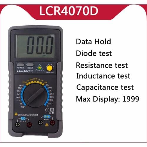 LCR4070D Multimeter Digital Professional LCR Meter Digital Multimeter Bridge Resistance Meter Capacitance Tester Inductance