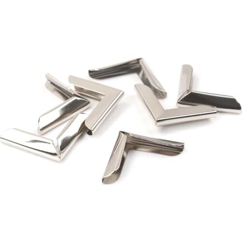 Metal Corners For Books Scrapbooking Photo Albums Menus Corner Protectors Metal Crafts DIY Ornament 25x25x3mm 20pcs MZ344