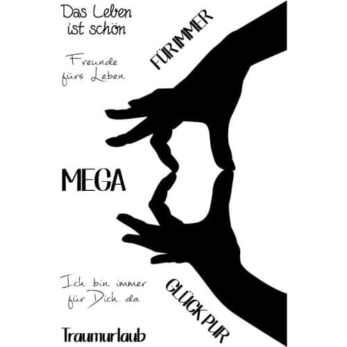 German Transparent Clear Silicone Stamp/Seal for DIY scrapbooking/photo album Decorative clear stamp A544