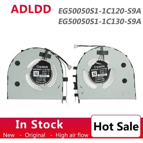 Laptop CPU GPU Cooling Fan for Lenovo EG50050S1-1C120-S9A EG50050S1-1C130-S9A DC5V 0.45A 023.100JH.0001 023.100JI.0001 5Pin