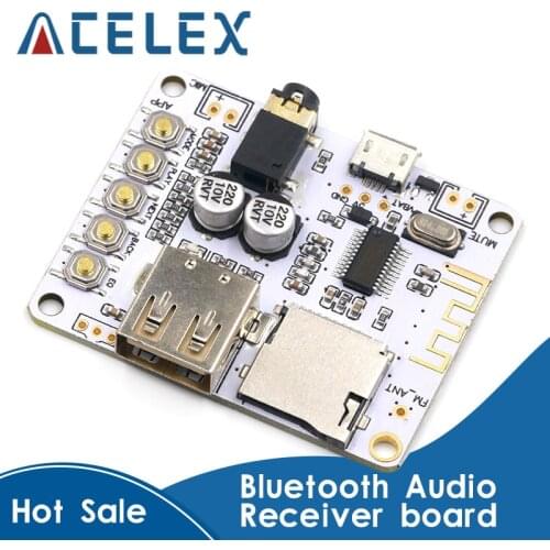 Bluetooth Audio Receiver board with USB TF card Slot decoding playback preamp output A7-004 5V 2.1 Wireless Stereo Music Module