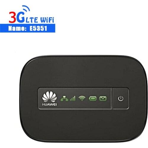 Unlock Huawei E5351 Original Best 3G Portable WiFi Router with SIM Card Slot 21M Pocket WiFi