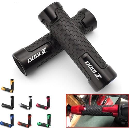 Logo For kawasaki Z1000 All Years Accessories Motorcycle Non Slip Handlebar Grips Throttle CNC Hand Bar Grips Z 1000