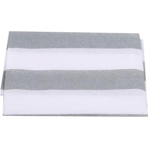Gray Striped Appliance Top Cover Cloth Dust Cover Storage Bag Refrigerator Dust Cover Hanging Bag