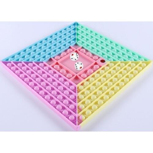 Silicone Chessboard Push Bubble Sensory Toy Autism Antistress Fidget Toys Stress Relieve Special Needs for Children Gifts