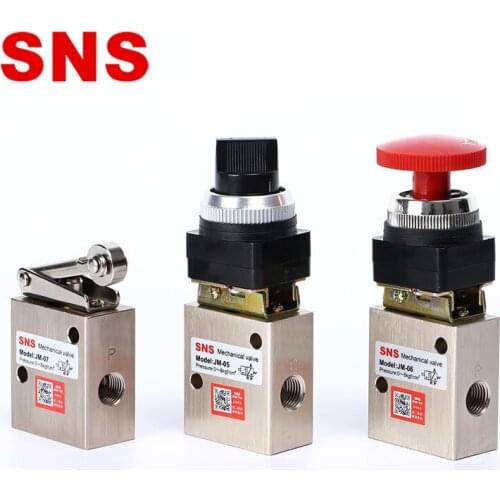 SNS Pneumatic Mechanical Air Valve Hand Manual Valve JM-05 JM-06 JM-07 JM-06A
