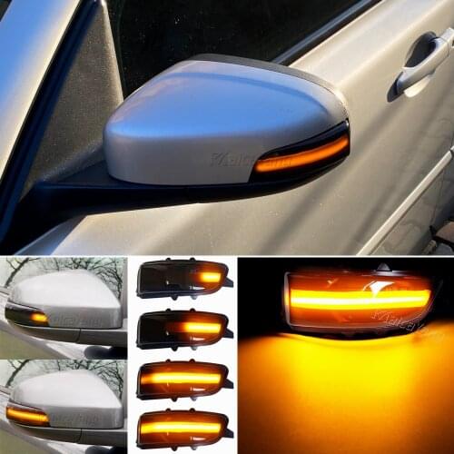 2PCS LED Dynamic Turn Signal Light Rearview Mirror Blinker Indicator Repeater Lamp For Volvo C30 C70 S40 V40 V50 V70 S60 S80