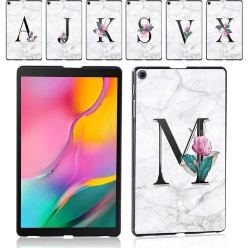 Slim Case for Samsung Galaxy Tab A 8.0" 2019 T290/T295 Shockproof High Quality Letter Series Pattern Tablet Back Shell+Stylus