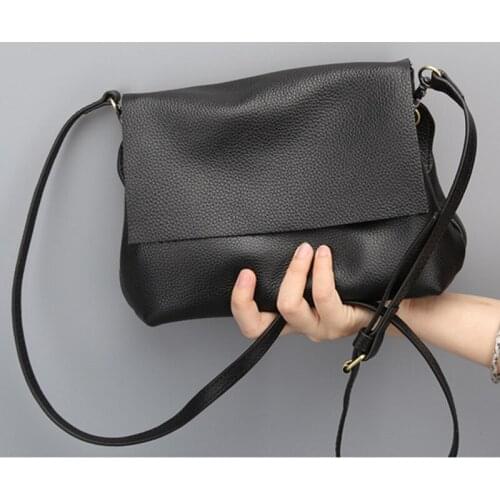 Women Messenger Bags Ladies Genuine Leather Lady Sweet Fashion all-match Simplicity Shoulder Bag