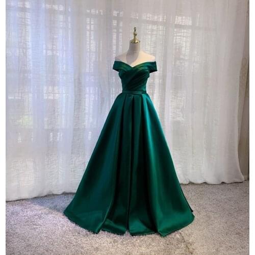 Slash Neck Satin Slim Formal Party Dress Women High Waist Tunic Celebrity Gown Solid Trailing Maxi Dress Sexy Vestidos De Fasta