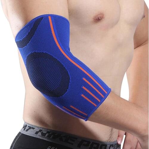 1PC Elbow Support Elastic Gym Sport Elbow Protective Pad Absorb Sweat Sport Basketball Arm Sleeve Elbow Brace Knitted Arm Sleeve