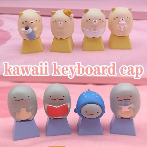 1PC Mechanical Keyboard Keycaps Personality Kawaii Cartoon Anime Model Cute Stereo PBT Custom DIY Key Cap Gaming Accessories ESC