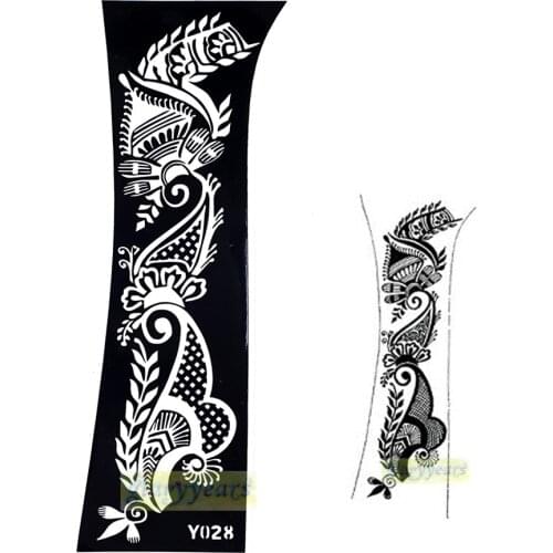 1pc Hot Popular Large Indian Henna Waterproof Temporary Tattoo Sexy Skin Jewelry Stickers Women Body Arm Art Wedding Paint Y028