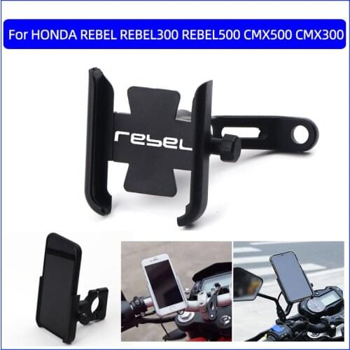 Motorcycle Accessories handlebar Mobile Phone Holder GPS stand bracket For HONDA REBEL REBEL300 REBEL500 CMX500 CMX300
