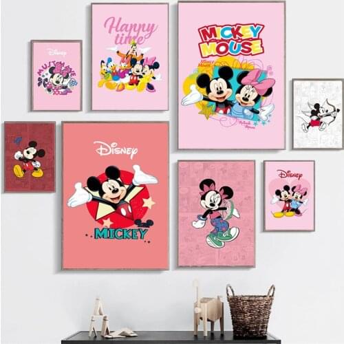 5D DIY Diamond Painting Full Drill Square Disney Cartoon Mickey and Minnie Embroidery Mosaic Art Picture Of Home Decoration Gift