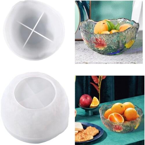 Irregular Fruit Storage Bowl Mold Crystal Epoxy Resin Silicone mold for DIY Crafts Jewelry Handmade Tray Home Decorative Mould