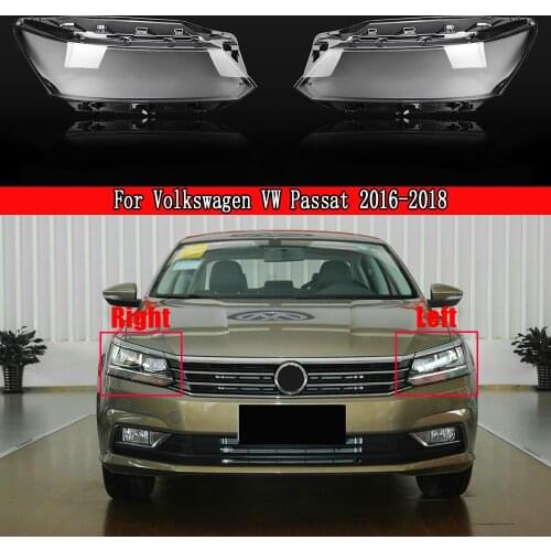 Car Transparent Headlight Glass Lamp Shade Shell Lens Cover For Volkswagen VW Passat 2016 2017 2018 Auto Light Case