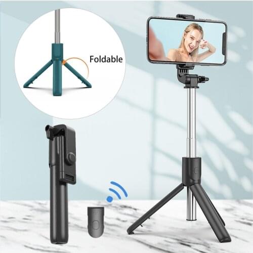Bluetooth Selfie Stick Wireless Tripod Extendable Monopod Live Streaming Phone Holder Stand Selfie Sticks For IOS Android Mounts