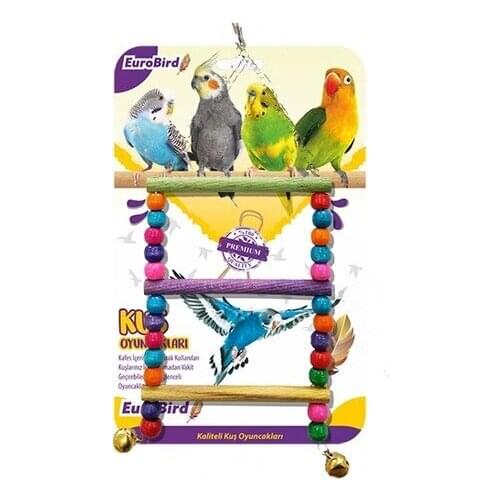 EuroBird bird Toy Color Beaded Stair 437601538 bird, bird supplies, swing, perch, cage, bird cage, avian vitamins