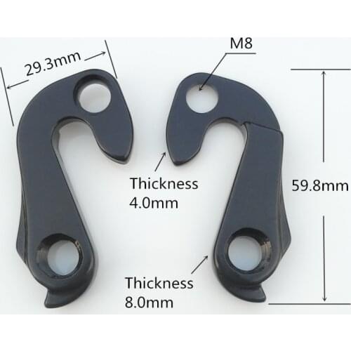 2pc Bicycle gear rear derailleur hanger dropout For trek #301608 TREK Transport TREK 2014 Hybrid Dual sport bicycle carbon frame