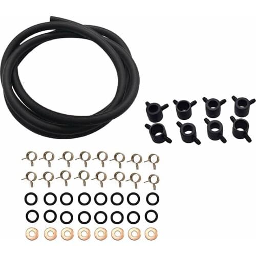 Injector Return Line Kit Compatible with 1983-1988 FORD F350 6.9L-7.3L IDI Non-Powerstroke