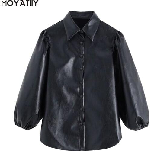 MOYATIIY Black Blouses