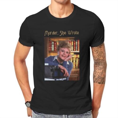 Men Murder She Wrote Love Jessica Fletcherss Anime Tv Show 90 S Cool Graphic Classic Top Quality Tees