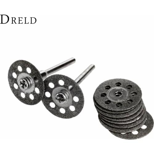 10Pcs 20mm Diamond Grinding Wheel Disc Mini Circular Saw for Drill Rotary Tool Dremel Accessories Dremel Cutting Disc for Metal