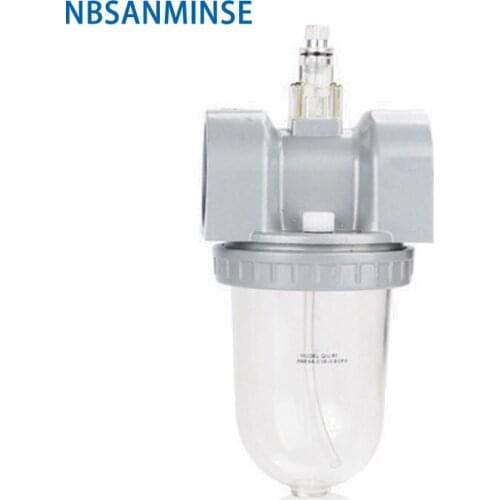 NBSANMINSE QIU G 1/4 3/8 3/4 1 1-1/4 1-1/2 2 1.5 Mpa Lubricator Air Source Treatment Unit FRL Units High Volume