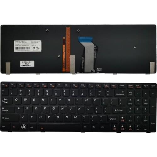 NEW US laptop keyboard for Lenovo IdeaPad Y580 Y580N Y580NT US keyboard with backlight 25207342 PK130N02C04