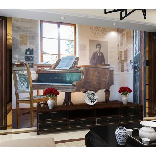 Custom wallpaper Pure snow mountain scenery background wall