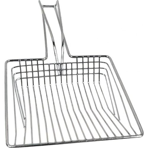 Portable Stainless Steel Cat Litter Scoop Sifter Hollow Shovel Pet Cleaning Tool