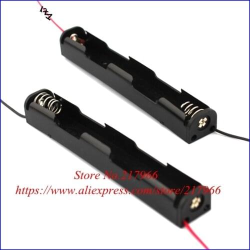 Straight 2 X AA battery box in series with a line type electronic component bar type dry battery box